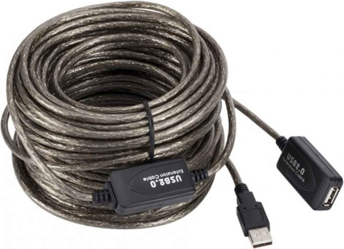 Καλώδιο Προέκτασης / Ενίσχυση USB 2.0 OEM Μαύρο 5m