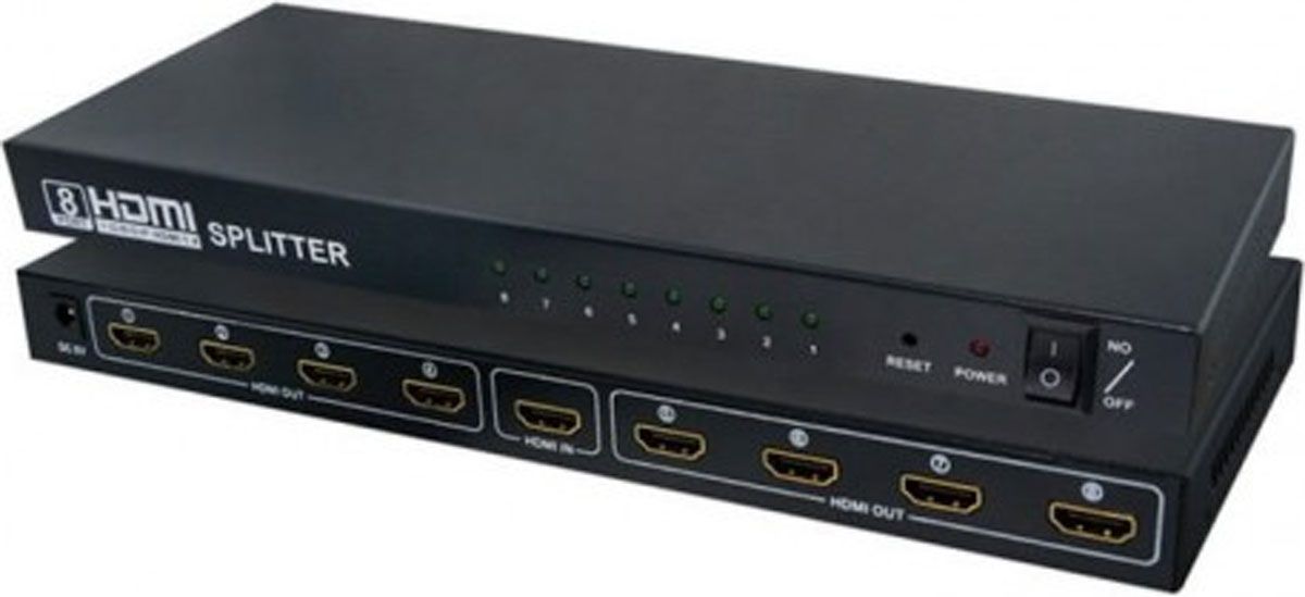 Splitter HDMI 8 Θυρών OEM Μαύρο