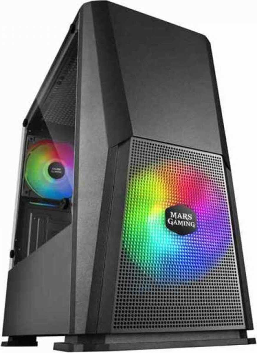 Gaming Κουτί Η/Υ ATX Mid-Tower Mars Gaming MCONE RGB Μαύρο