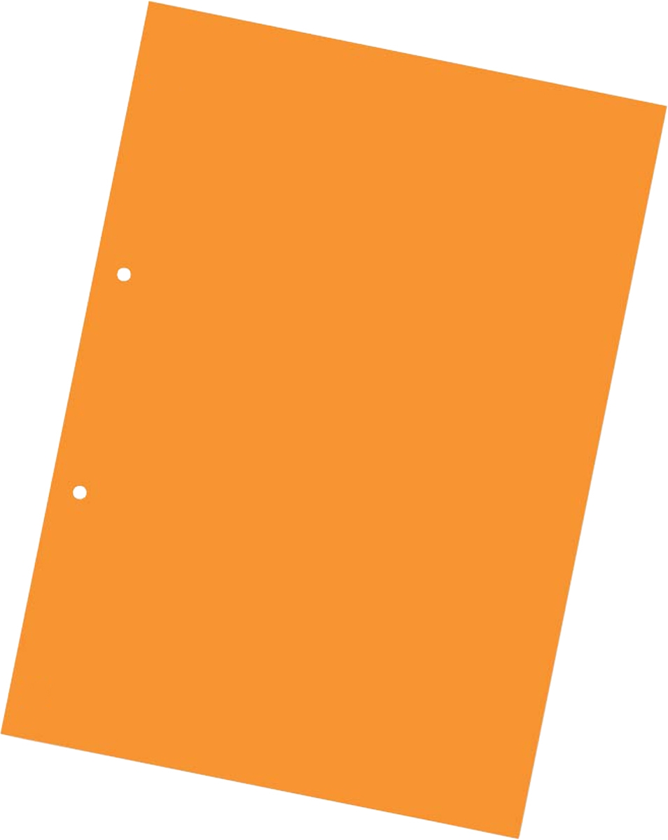 Διαχωριστικό Χάρτινο A4 Πορτοκαλί 100 Τεμάχια