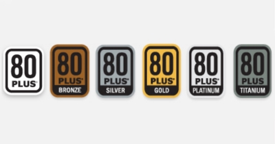 Τι σημαίνει 80 PLUS Bronze, Silver, Gold & Titanium.